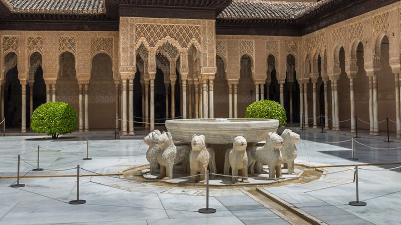 courtyard in the Alhambra-Granada