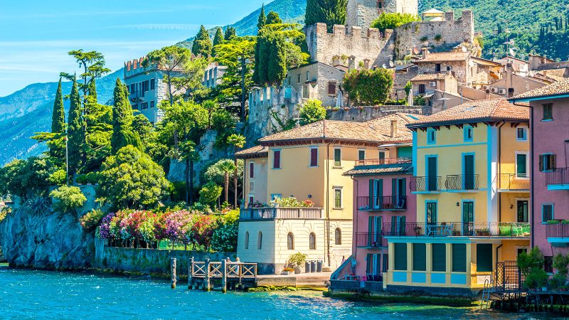 View of the old town of Malcesine