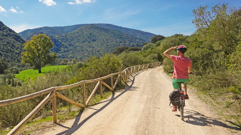 On tour on the Via Verde Dela Sierra